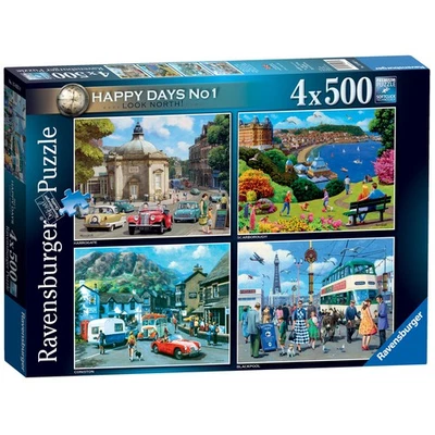 Ravensburger Puzzles Happy Days No1 Northern England 500 Piece Jigsaws Harrogate - Image 1 of 3