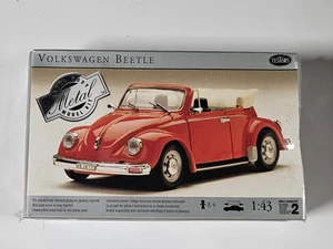 Testors Volkswagen Beetle Convertible Red Model Kit 1:43 METAL SEALED - Picture 1 of 1