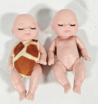 Little Baby Sleep Doll Toy Sleepy Giraffe 4" Set Of 2 - Imagem 1 de 2
