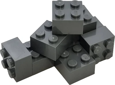 LEGO Nr.-4211060 Grundbaustein Dark Stone Grey - dunkelgrau / 10 Stück - Bild 1 von 2
