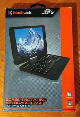 Blackweb Screen Rotating Keyboard Case for iPad Mini 4 Brand New In Box - Image 1 of 2