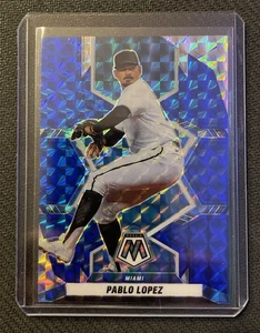 2022 Panini Mosaic Blue Mosaic Prizm /99 Pablo Lopez #33 - Bild 1 von 2