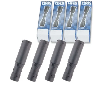 Bota bobina de ignição 4 peças NGK para 2012-2014 Mercedes-Benz C250 1.8L L4 - ca - Imagem 1 de 4