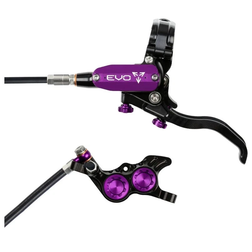 Hope Tech 4 Evo GR4 MTB Bike Hydraulic Disc Rear Brake & Lever Black/Purple - Image 1 of 1