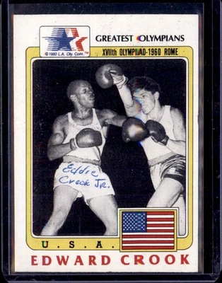 1983 Greatest Olympians #4 Edward Crook Auto /Signed in Person - Image 1 of 2