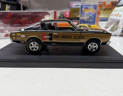 Coche de laboratorio rodante Plymouth Barracuda 1966 escala 1:18 diecast Hurst Research Foto 1 de 4