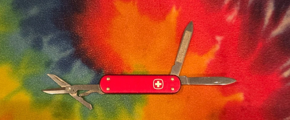 Canivete suíço antigo Wenger clipe de dinheiro 65 mm ALOX! APOSENTADO! RARO! - Imagem 1 de 4