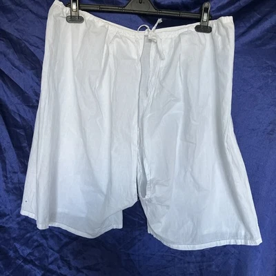 Rare Vintage / Antique Cotton Knickerbockers Open Draws Split crotch Knickers  - Image 1 of 4