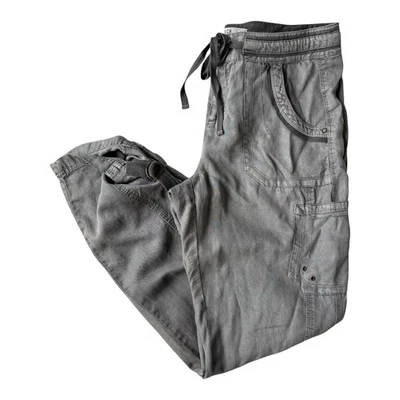 Pantalones cargo utilitarios grises Anthropologie Marrakech 26 Brooklyn Lyocell Grunge Chic Foto 1 de 4