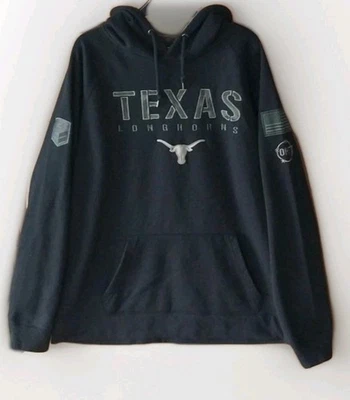 Colosseum OHT Mens XXL Texas Longhorns Hoodie Sweatshirt Black Camo  READ DESCRI - Image 1 of 4