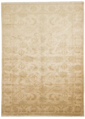 7'5" x 10'4" Vintage Hand Knotted Area Rug Traditional Oriental Wool Carpet - Image 1 of 4