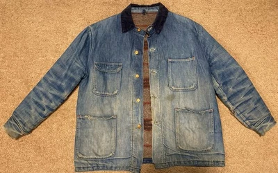Chaqueta vaquera vintage años 60 Sanforized Union hecha en EE. UU. talla 42 cinco botones Foto 1 de 4