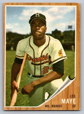 1962 Topps #518 Lee Maye Milwaukee Braves - Image 1 of 3