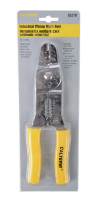 ¡NUEVO! CALTERM INDUSTRIAL CROMO CRIMPADORA, PELADORA, CORTADORA, 22-10 AWG, #66218 Foto 1 de 2