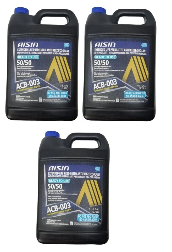 Refrigerante de motor de 3 galones anticongelante azul pasas para Acura CL Honda Nissan Subaru Foto 1 de 2