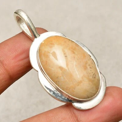 Ciondolo gioiello fatto a mano in argento sterling 925 con pietra preziosa co... - Immagine 1 di 4