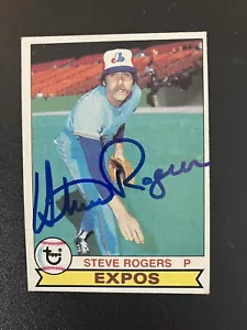 1979 Topps Steve Rogers Autographed Card, Auto, Montreal Expos, Collection Break - Picture 1 of 1