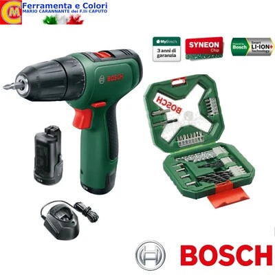 Trapano Avvitatore BOSCH V-12V Con 2 Batterie Litio 1,5 Ah EASYDRILL1200 KIT - Imagen 1 de 3