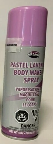 Disfraz de Halloween Fun World maquillaje de cuerpo completo pintura en aerosol pastel lavanda 4 oz Foto 1 de 1