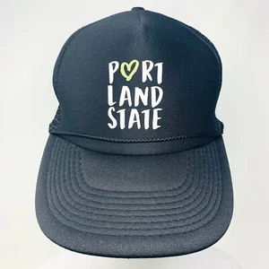 Portland State University Otto Collection Snapback Trucker Hat Cap Adult Black - Picture 1 of 7