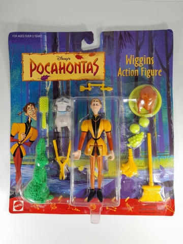 Disney's Pocahontas Wiggins Action Figure Mattel 66509 Arcotoys Rare New NRFP Cover