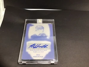 Dale Hawerchuk Hoja Firmada Auténtica Impresión Usada Placa 1/1 Autografiada Jets - Imagen 1 de 6