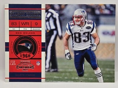 2011 Playoff Contenders Wes Welker Base Card (New England Patriots) #10 - Image 1 of 2