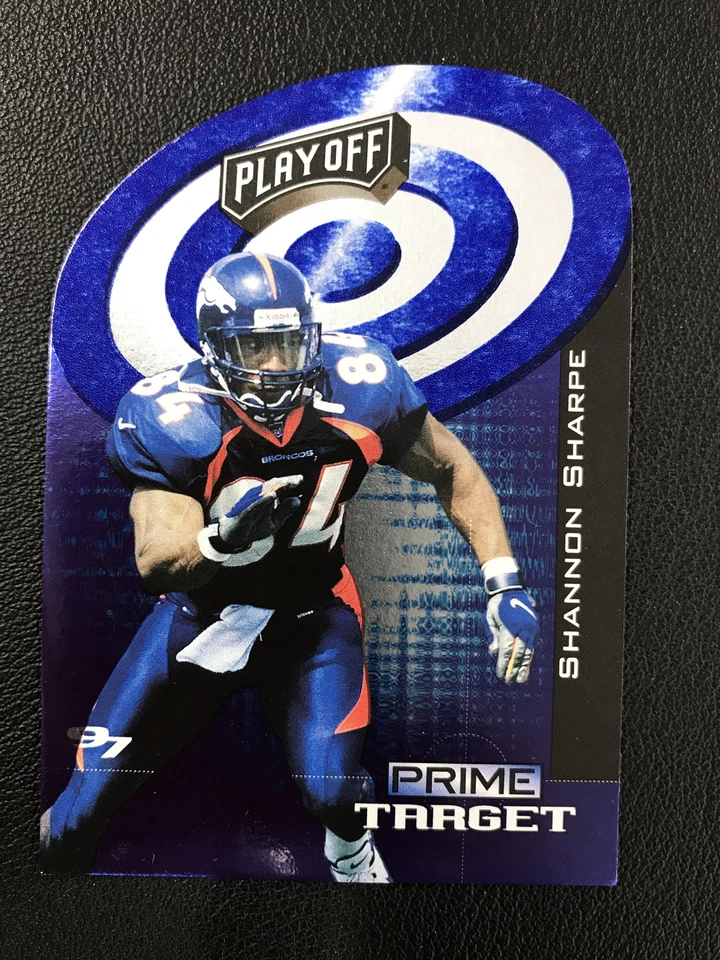 1997 Playoff Zone #17 Shannon Sharpe Prime Target Die-Cut Denver Broncos - Image 1 of 2