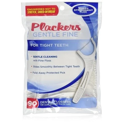 Plackers Gentle Fine 90-count Dental Flossers - Image 1 of 2