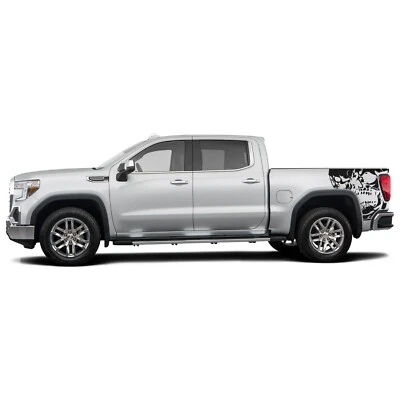Calcomanía adhesiva gráfica calavera trasera compatible con GMC Sierra Foto 1 de 3