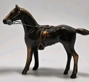 Vintage Silver Plated Brown Horse Jennings Brothers Figurine - Picture 1 of 8