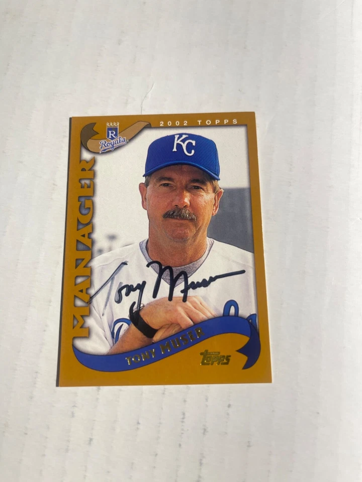 Kansas City Royals TONY MUSER Signed Card - Image 1 of 1