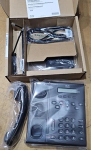 TELEFONO UFFICIO VOIP 2 LINEE CISCO CP-6921 NUOVO COMPLETO DI SCATOLA - Foto 1 di 4