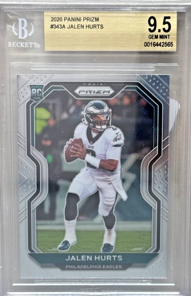 2020 Panini Prizm Jalen Hurts Rookie Prizm BGS 9.5 - Image 1 of 2