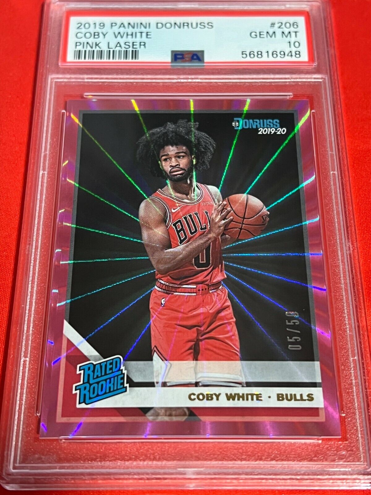 2019 Panini Donruss COBY WHITE RC Rated Rookie Pink Laser PSA 10 /50