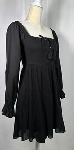 Chelsea Violet Girl Junior Dress Flare XL 13-14 Long Sleeve Anthropologie Black - Picture 1 of 15