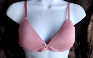 TAHARI Bra Girls 34A Pink Padded Wireless - Picture 1 of 7