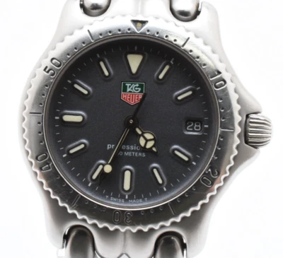 Rare Vintage [Near MINT] TAG Heuer Professional S99.213-1 Gray Dial Womens Watch - Image 1 of 4