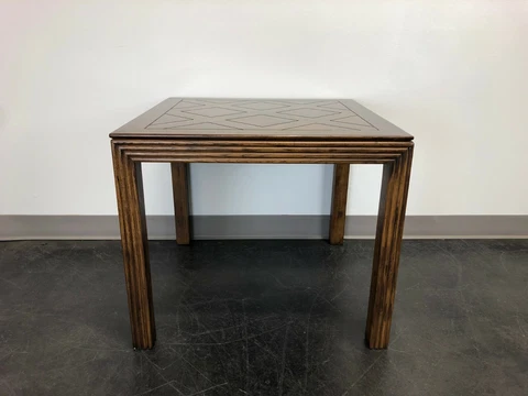 HENREDON Artefacts Campaign Style Square Accent Table Cover
