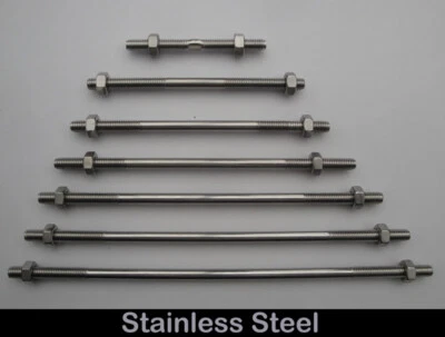 M6 Stainless Threaded Stud Motorcycle Gear Link Rod Left Hand/Right Hand Thread - Image 1 of 2