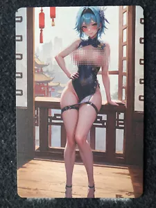 Matchmaker Spicy Waifu NSFW A5 Size Card Board Eula Genshin Impact Redeem 13 - Picture 1 of 4