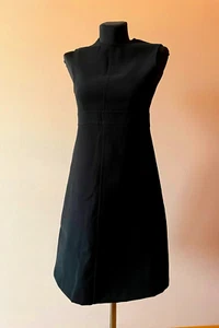 Stylish LOUIS VUITTON UNIFORMES BLACK WOMEN'S DRESS Size 32 Zip Back NEW - Picture 1 of 8