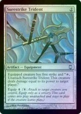 Surestrike Trident  FOIL Darksteel MtG LP