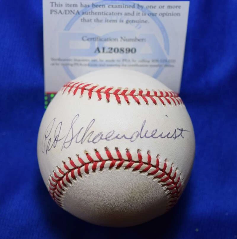 Red Schoendienst PSA DNA Coa Autograph National League ONL Signed Baseball 1 - Image 1 of 2
