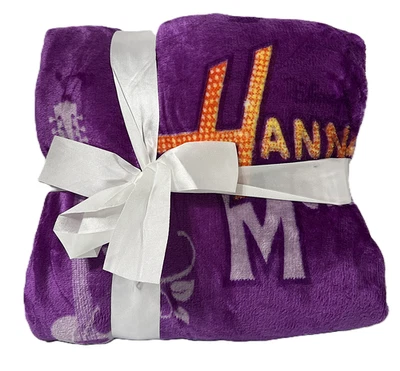 Cobertor de viagem Disney Hannah Montana roxo super macio 40 x 50 polegadas NOVO - Imagem 1 de 3