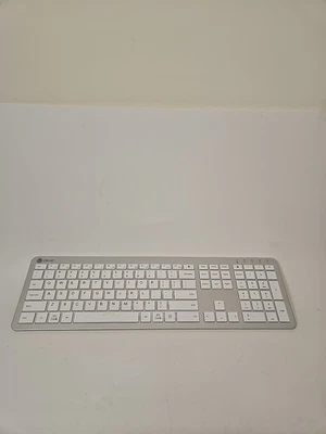 New iClever IC-GK08 2.4G Keyboard Bluetooth Rechargeable Ultra Slim White - Image 1 of 4