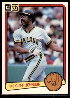 1983 Donruss Cliff Johnson #601 Oakland Athletics - Image 1 of 2