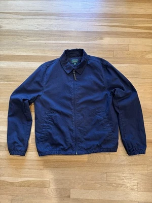 J.Crew Men’s Harrington Cotton Twill Windbreaker Jacket Navy Size M - Image 1 of 4