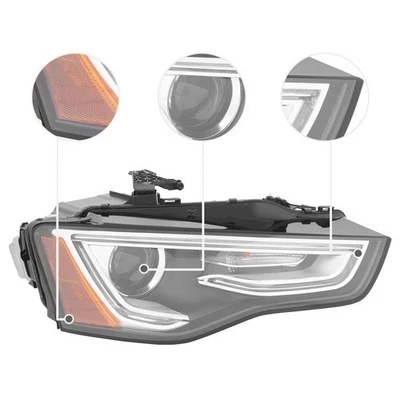 For 2013-2017 Audi A5 S5 Xenon/HID Headlight RH Headlamp Non-AFS Passenger Side - Изображение 1 из 4