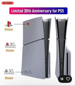 Limited PS5 PlayStation 5 Slim Digital  Face Plate Cover 30th Anniversary   - Picture 1 of 2